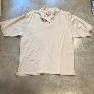 Men's Beige Tommy Bahamas Polo Shirt
